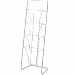 Yamazaki Tower, Acier, Blanc, 4 étagères, Rectangle, 180 mm, 710 mm
