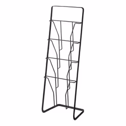 Yamazaki Tower, Acier, Noir, 4 étagères, Rectangle, 180 mm, 710 mm