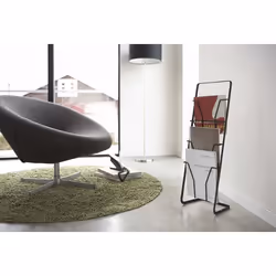 Yamazaki Tower porte-magazines Acier Noir