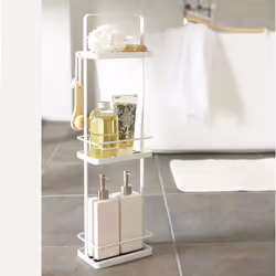 Yamazaki 6634 étagère et rangement pour salle de bain Blanc Acier
