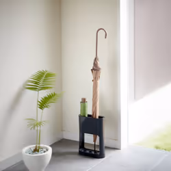 Yamazaki YA06979 Porte-parapluies Acrylonitrile-Butadiène-Styrène (ABS), Plastique, Acier Noir