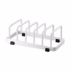 Yamazaki - Egouttoir pour assiettes en métal blanc - L11 cm - Blanc