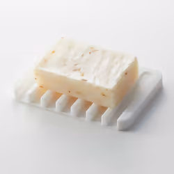 Yamazaki Porte-savon en silicone, Blanc, Silicone, Rectangulaire, Autonome, 80 mm, 115 mm