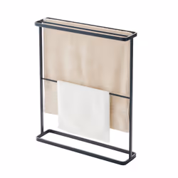 Yamazaki - Porte-serviettes de bain L65 cm - TOWER - Noir