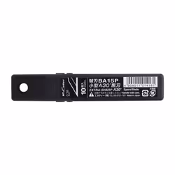 NT Cutter BA15P, 10 pièce(s), 9 mm, 0,38 mm, 72 mm, Noir, 26 mm