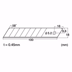 NT Cutter BL-150P lame rétractable pour couteau 6 pièce(s)