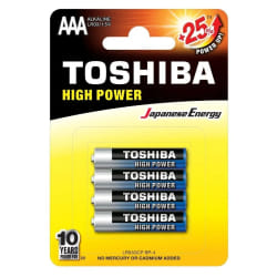Toshiba LR03GCP BP-4 pile domestique Batterie à usage unique AAA Alcaline