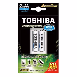 Toshiba TNHC-6GME2 CB, Hybrides nickel-métal (NiMH), AA, 2 pièce(s), Piles fournies