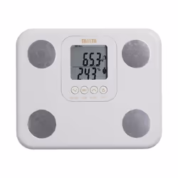 TANITA BC-730 Moniteur de Composition Corporelle Léger et Compact à Balayage Interne Affichage Facile à Lire 9 Mesures Blanc