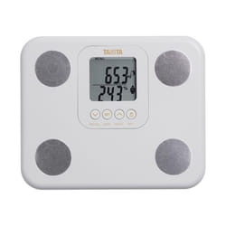 TANITA BC-730 Moniteur de Composition Corporelle Léger et Compact à Balayage Interne Affichage Facile à Lire 9 Mesures Blanc