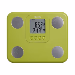TANITA BC-730 Moniteur de Composition Corporelle Léger et Compact à Balayage Interne Affichage Facile à Lire 9 Mesures Vert