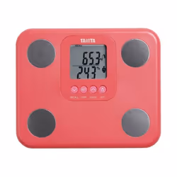 TANITA BC-730 Moniteur de Composition Corporelle Léger et Compact à Balayage Interne Affichage Facile à Lire 9 Mesures Rose