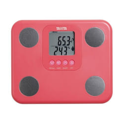 TANITA BC-730 Moniteur de Composition Corporelle Léger et Compact à Balayage Interne Affichage Facile à Lire 9 Mesures Rose