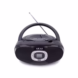 Akai BM004A-614 Système stéréo portable 2 W AM, FM Noir Lecture de MP3