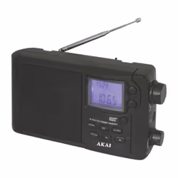 Akai APR-2418, Portable, Numérique, AM, FM, SW, 0,8 W, LCD, 3,5 mm