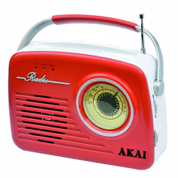 Akai APR-11RRED, Portable, Analogique, AM, FM, 87,5 - 108 MHz, 530 - 1600 kHz, 2 W