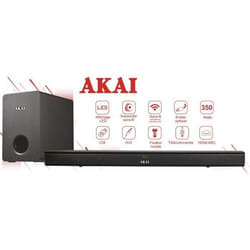 Barre de son avec subwoofer sans fil 350W - AKAI - Bluetooth 5.0 - HDMI AUX USB
