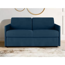 Vente-unique CALIFE lit sofa 2 siège(s) Bleu foncé