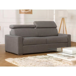 Vente-unique VIZIR lit sofa 3 siège(s) Gris