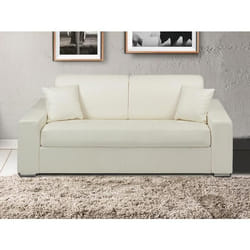 Vente-unique EMIR lit sofa 3 siège(s) Blanc