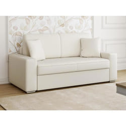 Vente-unique EMIR lit sofa 2 siège(s) Blanc