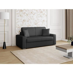 Vente-unique EMIR lit sofa 2 siège(s) Noir
