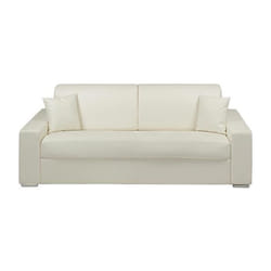 Vente-unique EMIR lit sofa 4 siège(s) Blanc