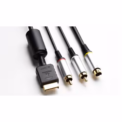 Sony S VIDEO Cable, S-Video (4-pin) + 3.5mm, Noir, Mâle/Mâle