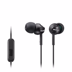Sony MDR-EX110AP, Avec fil, 5 - 24000 Hz, Appels/Musique, 3 g, Casque, Noir