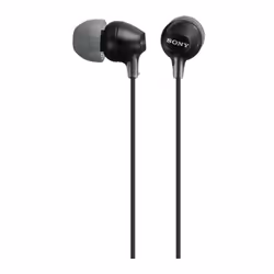 Sony MDR-EX15AP, Avec fil, 8 - 22000 Hz, Appels/Musique, 3 g, Casque, Noir