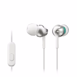 Sony MDR-EX110AP, Avec fil, 5 - 24000 Hz, Appels/Musique, 3 g, Casque, Blanc