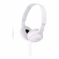 Sony MDR-ZX110AP, Avec fil, 12 - 22000 Hz, Appels/Musique, 120 g, Casque, Blanc