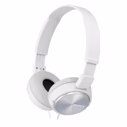 Sony MDR-ZX310, Avec fil, 10 - 24000 Hz, Musique, 125 g, Écouteurs, Blanc