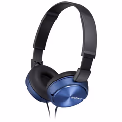 Sony MDR-ZX310, Avec fil, 10 - 24000 Hz, Musique, 125 g, Écouteurs, Bleu