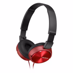 Sony MDR-ZX310AP, Avec fil, 10 - 24000 Hz, Appels/Musique, 125 g, Casque, Rouge