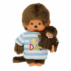 Monchhichi Super Dad Boy, Poupée, 2 an(s)