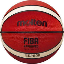 Ballon de Basket - Molten - B5G2000 - Taille 5 - Couleur orange/crème - Adhérence optimale