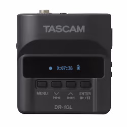 Tascam DR-10L dictaphone Carte flash Noir