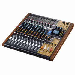 Tascam MODEL 16 table de mixage audio 16 canaux 20 - 30000 Hz Noir, Or, Bois - Vue supplémentaire 7