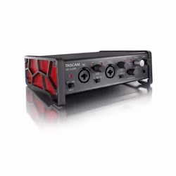 Tascam US-2X2HR, Bureau, 2.2 kΩ, +20 dBu, 66 Ω, Noir, USB, 56 dB