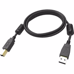 Vision TC 2MUSB/BL 1, 2 m, USB A, USB B, USB 2.0, 480 Mbit/s, Noir
