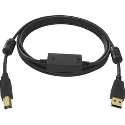 Vision TC 15MUSB+/BL câble USB 15 m USB 2.0 USB A USB B Noir