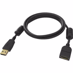 Vision TC-2MUSBEXT-BL, 2 m, USB A, USB A, USB 2.0, 480 Mbit/s, Noir