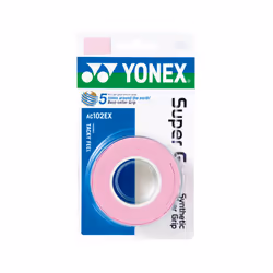 YONEX AC102, Surgrip, Tennis, Rose, Polyuréthane (PU), Monochromatique, 25 mm