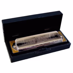SUZUKI HARPMASTER Harmonica diatonique en Ré - Finition chromée