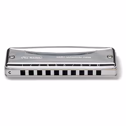 Suzuki MR-350-E, Harmonica diatonique, Argent, Métal, 100 mm, 27 mm, 20 mm