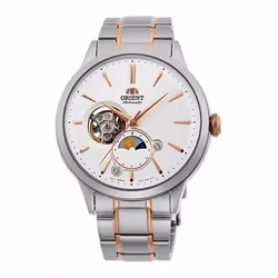 Montre Homme Orient Sun and Moon Automatic RA-AS0101S10B - Argenté - Mouvement Automatique