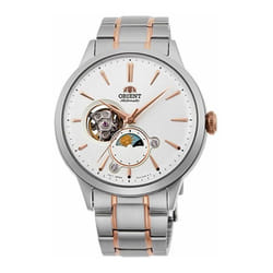 Montre Homme Orient Sun and Moon Automatic RA-AS0101S10B - Argenté - Mouvement Automatique