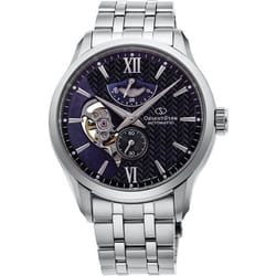Montre Homme Orient Star Skeleton RE-AV0B03B00B - Mécanique - Cadran Bleu - Bracelet Acier Inoxydable