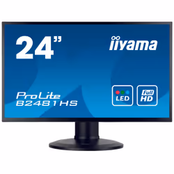 iiyama ProLite XB2481HS-B1, 59,9 cm (23.6"), 1920 x 1080 pixels, Full HD, LED, 6 ms, Noir